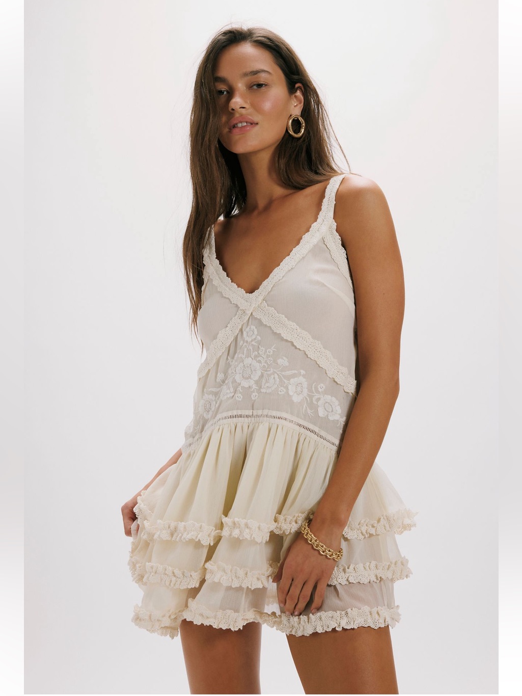 Nwt Free People Quiet Breeze Mini Dress
